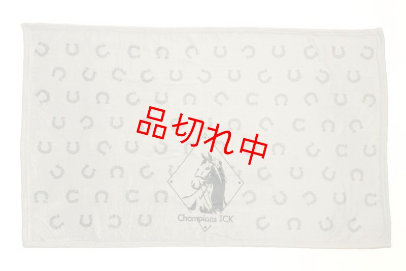 画像1: 蹄鉄柄ブランケット (1)