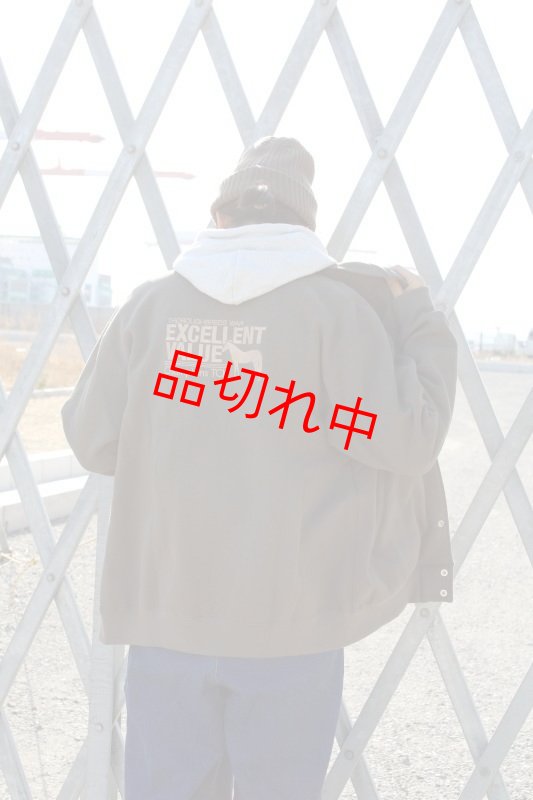 画像2: FLEECE SWEAT SNAP JACKET (刺繍 馬) (2)