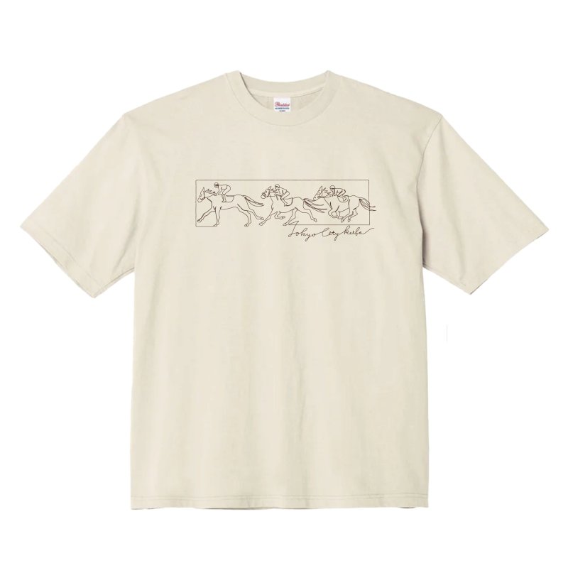画像6: 競馬ひとふでアートTシャツ (6)