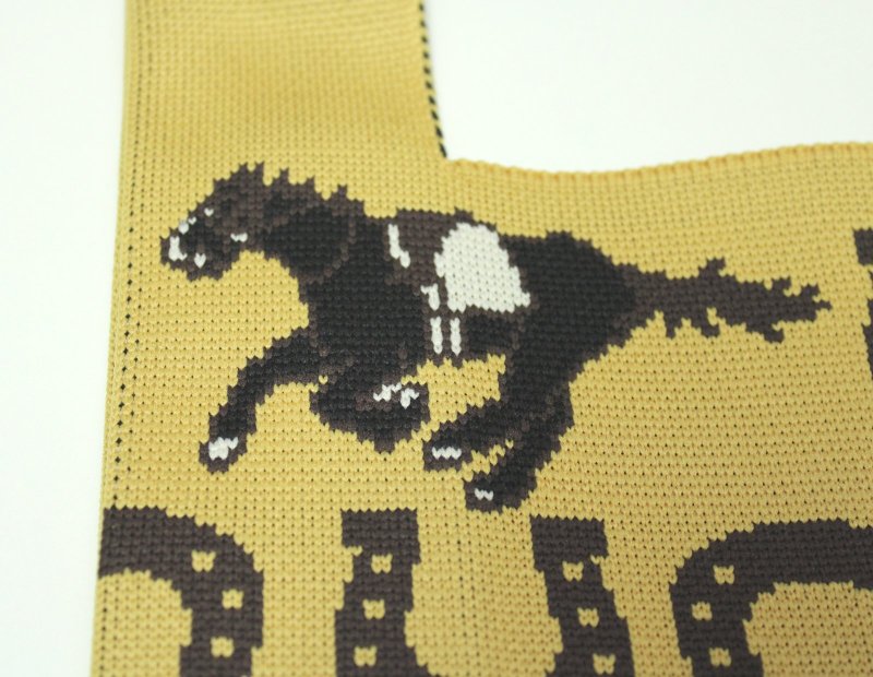 画像2: 馬蹄柄ニットバッグ (2)